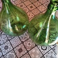 damigiane verde in vetro +2