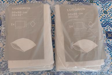 Copricuscini bianchi 50x80