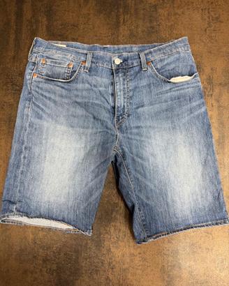 Pantaloni Corti Jeans Levi's 405 Shorts W33 Blu