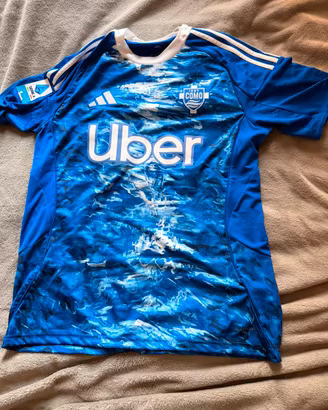 Maglia calcio Como Nico Paz Autografata
