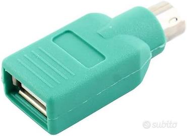 Adattatore USB a PS2 per Tastiera e Mouse PC