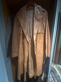 Trench vintage vera pelle 100% Robrik