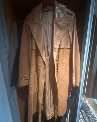 Trench vintage vera pelle 100% Robrik