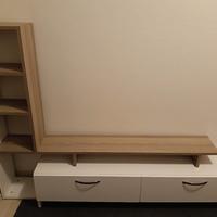 Mobile soggiorno per TV con libreria 