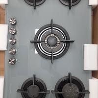 piano cottura a gas 5 fuochi vetro pari al nuovo