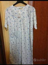 Camicia da notte fantasia donna nuova Tg.M