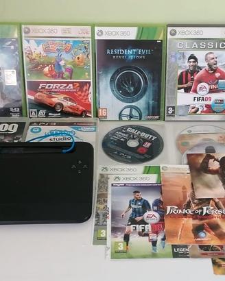 Lotto di 9 giochi e accessori per PS3 e Xbox 360
