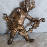 COPPIA DI PUTTINI IN BRONZO + (CAPOLETTO)