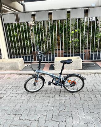 Bici pieghevole BTWIN con accessori