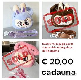 Labubu - Borsetta a mano peluche - Lilla
