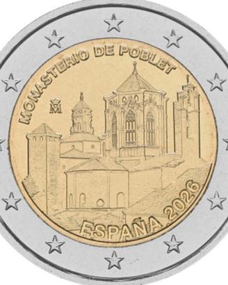 Moneta due euro Spagna 2026