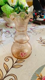 Vasetto decorativo in vetro soffiato