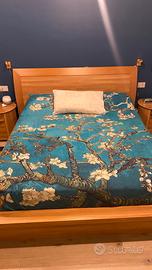 Letto matrimoniale con materasso e sotto letto