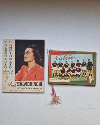 Calendari calcio serie B 1941 e barbiere