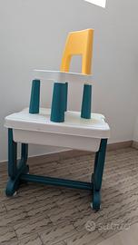 Tavolino multiattività per bambini con sedia