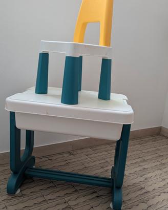 Tavolino multiattività per bambini con sedia