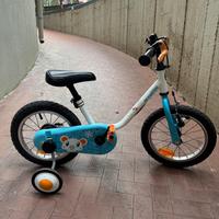 Bici con rotelle ruota 14 pollici