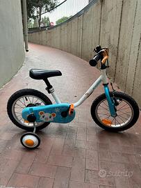 Bici con rotelle ruota 14 pollici