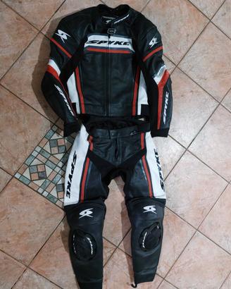 Tuta da Moto in Pelle Spyke 2 pezzi