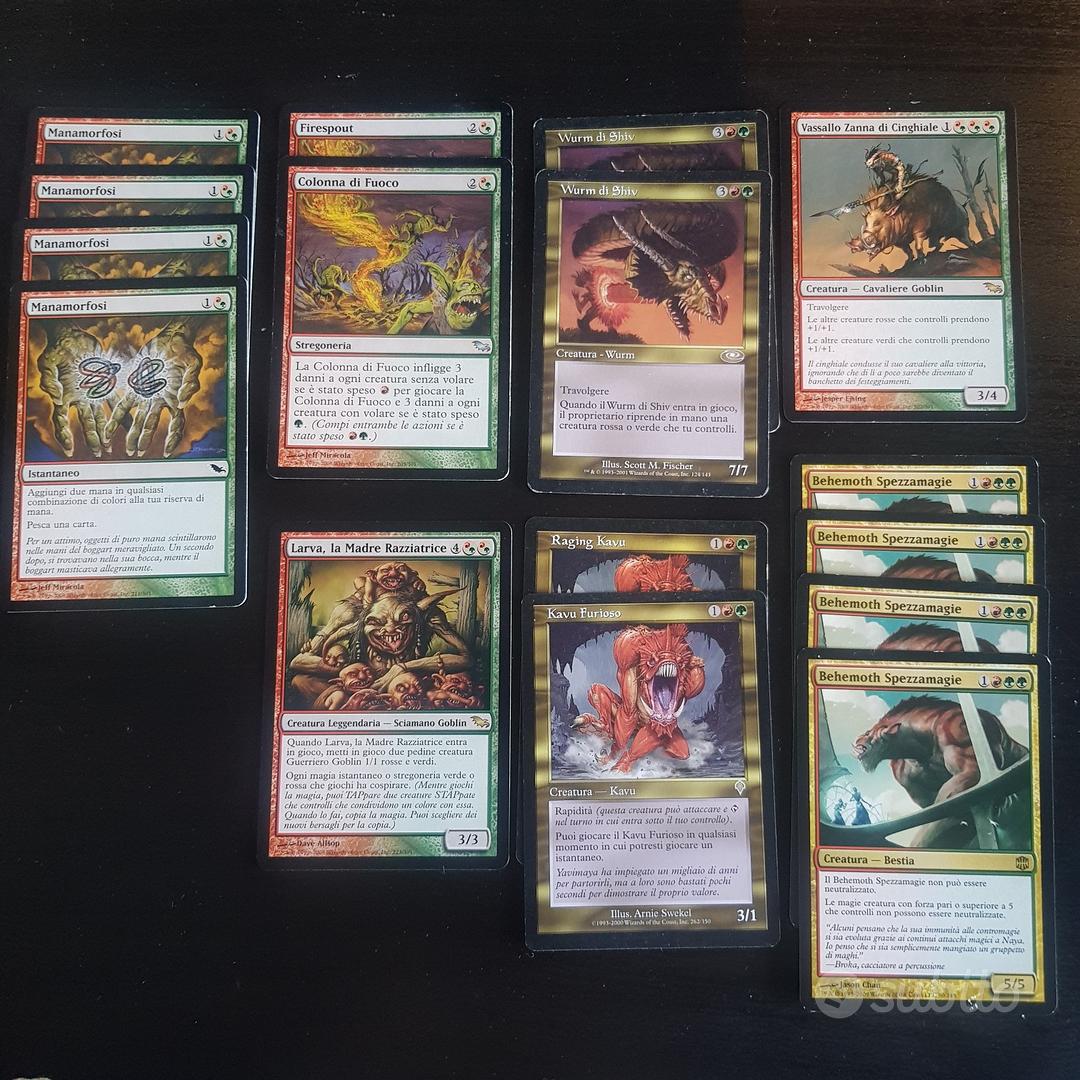 Carte di Magic the Gathering 122 rosso verde - Collezionismo In vendita ...