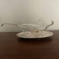 Salsiera in silver e vetro