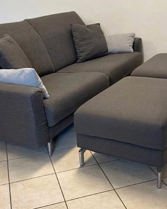 Divano SAMOA 3 Posti Maxi+ 2 Pouf + 4 cuscini