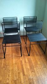 4 sedie Fly line anni 70 