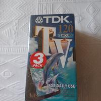 VHS TDK 3 PEZZI 