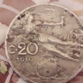 moneta anticha 20 centesimi 