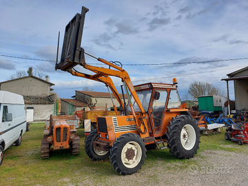 Trattore fiat 680 dt con pala