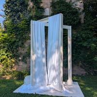 mobile (struttura) in legno bianco per matrimonio