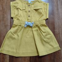 Abito Okaidi giallo 9 mesi