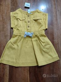 Abito Okaidi giallo 9 mesi