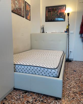 Letto contenitore 1 piazza e 1/2 con materasso