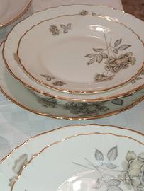 GINORI FILO ORO PIATTI VINTAGE  X 12 COPERTI +4
