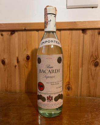 Rum Bacardi Superior Carta Blanca vintage 60/70
