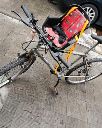 Bici uomo con seggiolino bimbo
