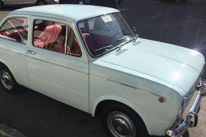 Fiat 850 berlina acquamarina del 1965