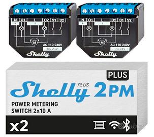 Shelly Plus 2PM, Relé WiFi & Bluetooth 2 canali