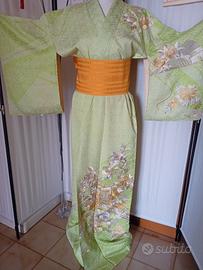 kimono autentico giapponese antico in seta 