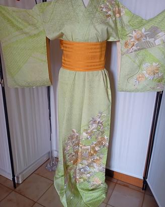 kimono autentico giapponese antico in seta 