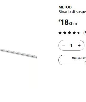 Binario sospensione Metod Ikea
