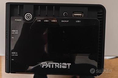 NAS Patriot Valkyrie 2‑bay senza dischi