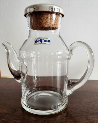 Grande caraffa con tappo in argento 800