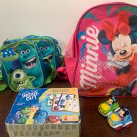 Set giochi e zaini Disney
