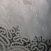 lenzuolo  ricamato  vintage