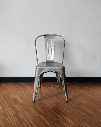 6 sedie acciaio stile Tolix modello A