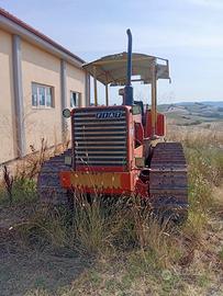 Trattore fiat 120 a cingoli + aratro + seminatrice