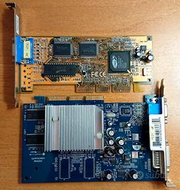 NVidia GeForce FX 5200 128MB e ATI Rage Mobility-P