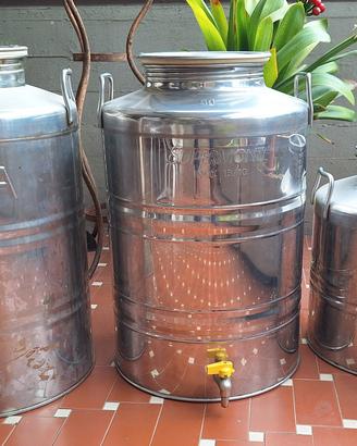 Contenitori acciaio inox per olio